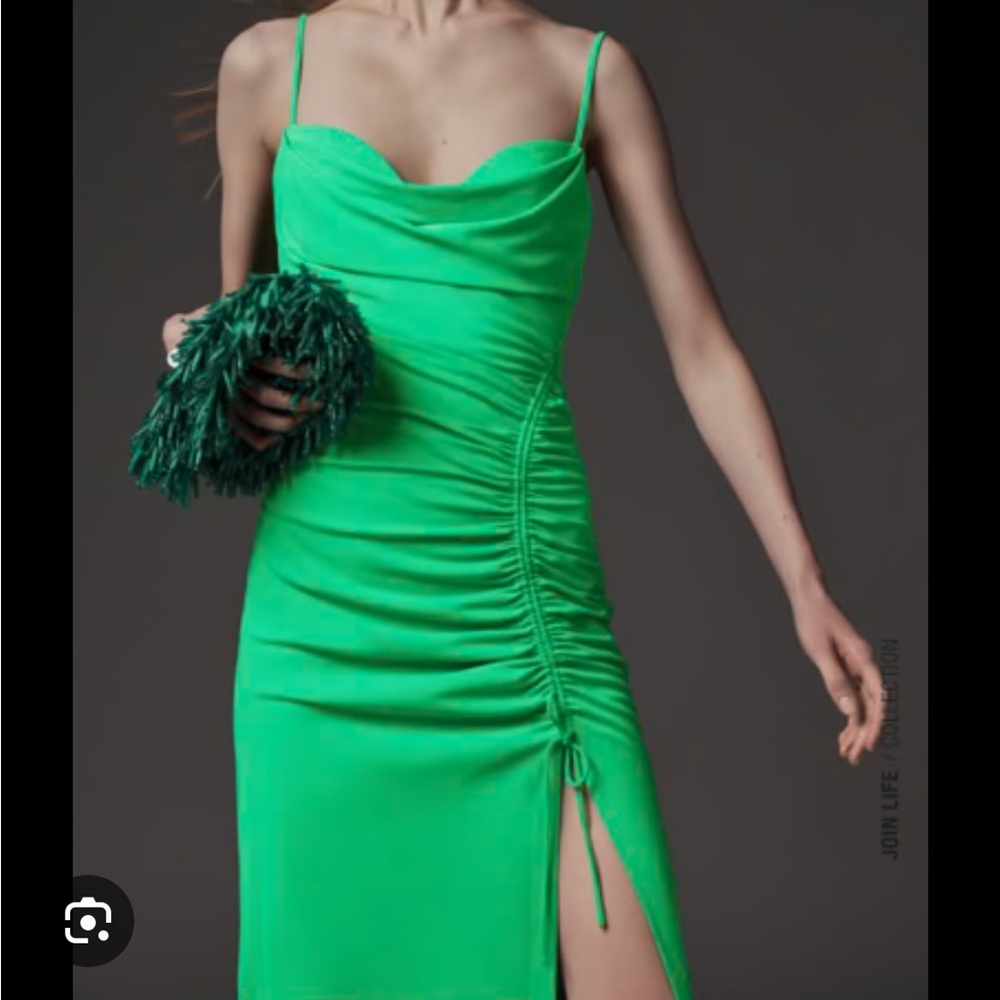 Viral Zara Green Maxi Dress